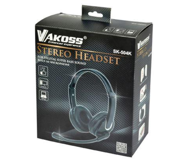 Vakoss SŁUCHAWKI PC Z MIKROFONEM VAKOSS SK504 Czarne # - 1436752 - zdjęcie 2